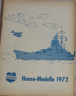 1972 Neuerscheinungen Katalog (1 St.) "Hansa" - Modelle 1:1250 Schowanek